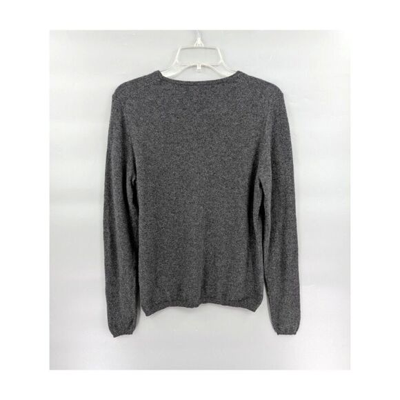 Sutton Studio Cashmere Sweater Womens Large Gray Classic Timeless Minimalist - Picture 3 of 12
